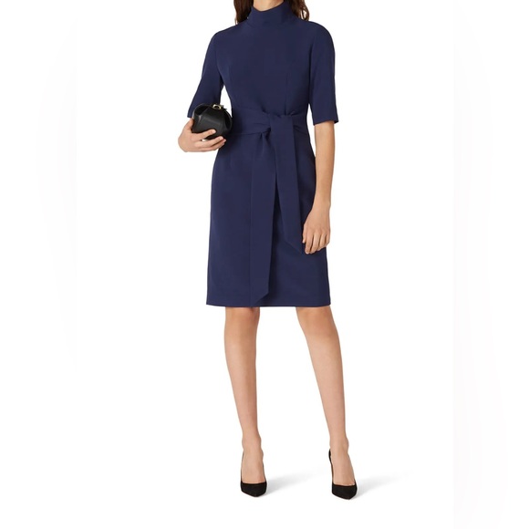 TOCCIN Mock Neck Sheath (pic in Navy but item is Black) - Picture 9 of 10